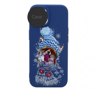 Чехол-накладка NEW ERA Winter для Apple iPhone 14 Pro Max/6.7 (007) синий#1954594