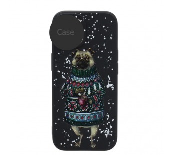 Чехол-накладка NEW ERA Winter для Apple iPhone 15/6.1 (010) черный#1954581