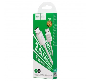 Кабель USB - Type-C Hoco X88 (повр.уп.) 15W 100см 3A  (white) (226816)#2135271