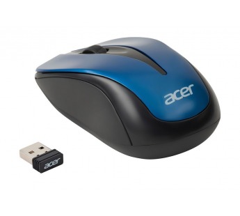 Мышь Acer OMR132 синий/черный оптическая (1000dpi) беспроводная USB для ноутбука (2but) [12.12], шт#1955212