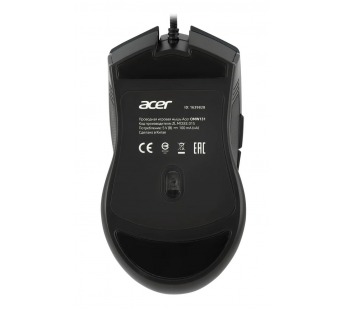 Мышь Acer OMW131 черный оптическая (6000dpi) USB (6but) ZL.MCEEE.015 [12.12], шт#1955230