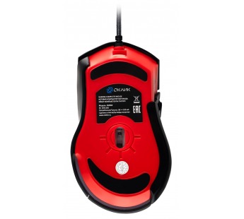 Мышь GMNG XM004 черный/красный оптическая (12800dpi) USB для ноутбука (8but) [12.12], шт#1955321