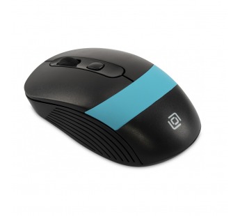 Мышь Оклик 310MW черный/синий оптическая (3200dpi) беспроводная USB для ноутбука (3but) [12.12], шт#2132200