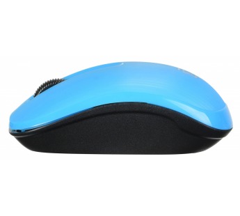 Мышь Оклик 525MW черный/голубой оптическая (1000dpi) беспроводная USB для ноутбука (3but) [12.12], шт#1955111