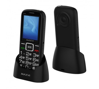 Мобильный телефон MAXVI B21 ds с док станцией Black (2.4"/1,3МП/2300mAh)#1954817