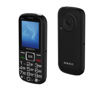 Мобильный телефон MAXVI B21 ds с док станцией Black (2.4"/1,3МП/2300mAh)#1954818