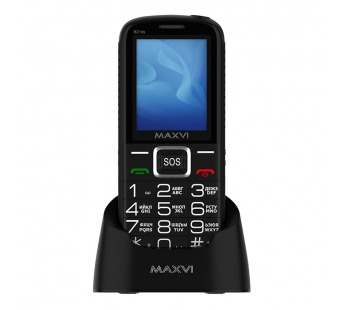 Мобильный телефон MAXVI B21 ds с док станцией Black (2.4"/1,3МП/2300mAh)#1954822