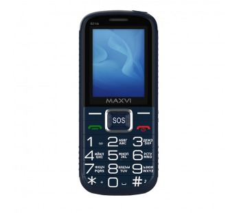 Мобильный телефон MAXVI B21 ds с док станцией Blue (2.4"/1,3МП/2300mAh)#1954847