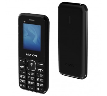 Мобильный телефон MAXVI C30 Black (1,77"/600 mAh)#2046254