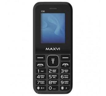 Мобильный телефон MAXVI C30 Black (1,77"/600 mAh)#2046256