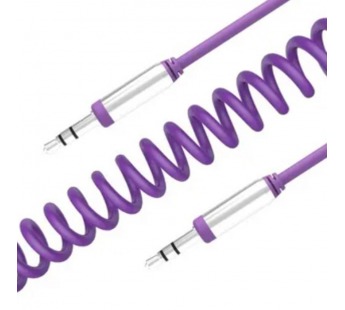 Кабель AUX JD-218 витой (сиреневый) 1м#2138988