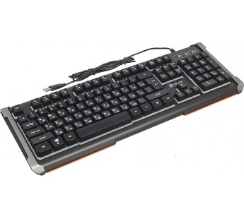 Клавиатура Оклик 710G BLACK DEATH черный/серый USB Multimedia for gamer LED [16.12], шт#1956754