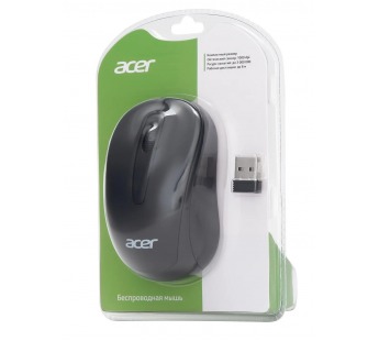 Мышь Acer OMR133 черный оптическая (1000dpi) беспроводная USB для ноутбука (2but) [16.12], шт#1956794