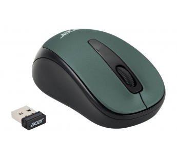 Мышь Acer OMR135 зеленый оптическая (1000dpi) беспроводная USB для ноутбука (2but) [16.12], шт#1956804