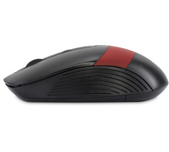 Мышь Оклик 310MW черный/красный оптическая (3200dpi) беспроводная USB для ноутбука (3but) [16.12], шт#1956799