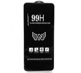 Защитное стекло Honor X8 (2022)/X8A/90 Lite (2023) (Premium Full 99H) Черное#1960721