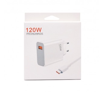 Адаптер Сетевой с кабелем - [BHR6034EU] USB 120W (USB/Type-C) (A) (white) (221963)#2004632