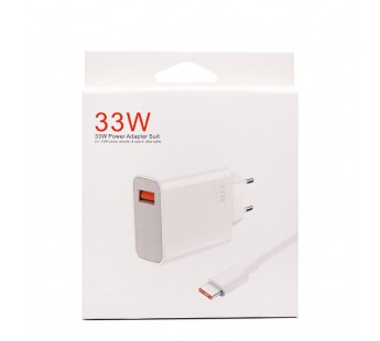 Адаптер Сетевой с кабелем - [BHR6034EU] USB 33W (USB/Type-C) (A) (white) (221947)#2004633