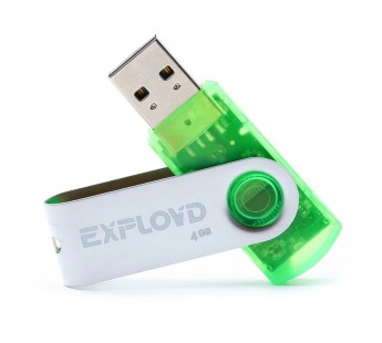 Флэш накопитель USB 4 Гб Exployd 530 (green) (224761)#2012196