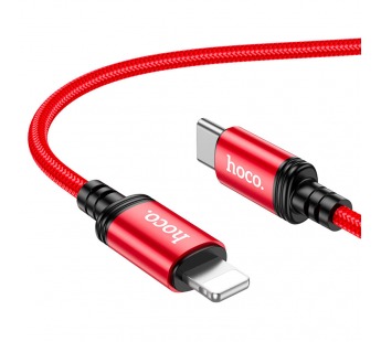 Кабель Type-C - Apple lightning Hoco X89 Wind PD 20W 100см 3A  (red) (220682)#2034499