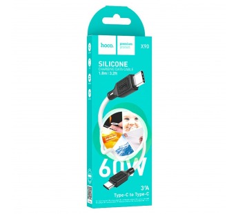 Кабель Type-C - Type-C Hoco X90 Cool PD 60W 100см 3A  (white) (220475)#2141632