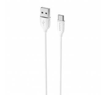 Кабель USB - Type-C Borofone BX19 (повр. уп) 18W 100см 3A  (white) (227704)#2093936