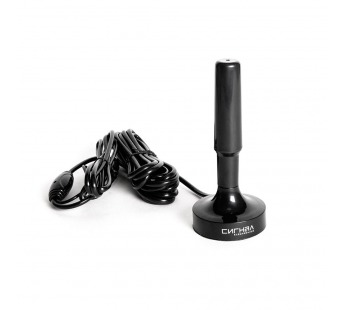 Антенна  комнатная ДМВ для DVB-T2 активная Сигнал SAI-402 кабель 5 м с магнитным основанием#2127967