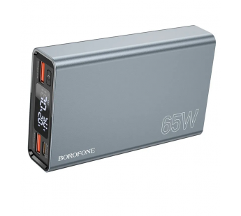 Внешний аккумулятор Borofone BJ40 PD QC 15000mAh Type-C/USB*2/Type-C (metal gray)(225086)#1961785
