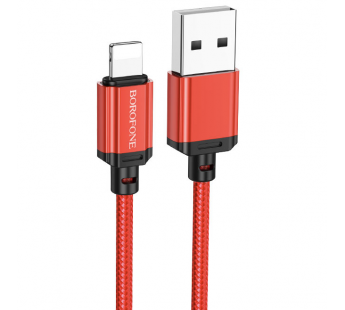 Кабель USB - Apple lightning Borofone BX87 100см 2,4A (red) (217519)#2013599