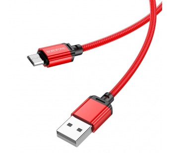 Кабель USB - micro USB Borofone BX87 100см 2,4A (red) (217521)#1961220