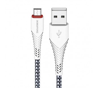 Кабель USB - micro USB Borofone BX90 100см 2,4A (white) (217430)#1961215