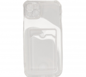 Чехол для iPhone 15 Pro Max с отделением для карт Card Case прозрачный#1958938