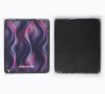 Коврик Borofone BG12 для компьютерной мыши, (200*240*2 мм), ткань+резиновое основание, черный#1958960