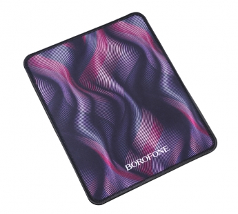 Коврик Borofone BG12 для компьютерной мыши, (200*240*2 мм), ткань+резиновое основание, черный#1958961