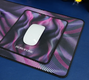 Коврик Borofone BG12 для компьютерной мыши, (200*240*2 мм), ткань+резиновое основание, черный#1958963