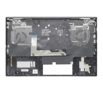Топ-панель для HP OMEN 15-ek темно-серая (с белой подсветкой)#2106699