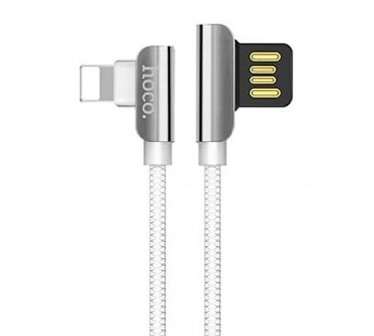 Кабель USB - Apple lightning Hoco U42 (повр. уп) 120см 2,4A  (white) (223481)#1969316