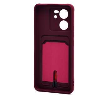 Чехол-накладка - SC304 с картхолдером для "Xiaomi 13T/13T Pro" (bordo) (226237)#2101292
