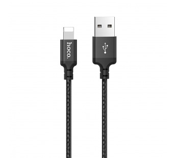 Кабель USB - Apple lightning Hoco X14 Times Speed (повр. уп) 100см 2A  (black) (223500)#1963755