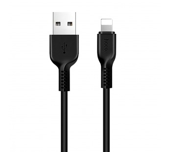 Кабель USB - Apple lightning Hoco X20 Snowy Spirit (повр. уп) 100см 2,4A  (black) (223511)#1963724