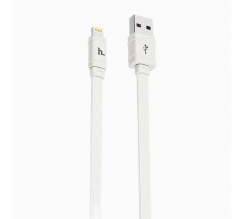 Кабель USB - Apple lightning Hoco X5 Bamboo (повр. уп) 100см 2,4A  (white) (223574)#1963806