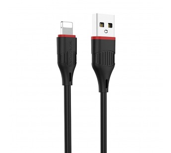 Кабель USB - Apple lightning Borofone BX17 (повр. уп) 100см 2,4A  (black) ()#1977067
