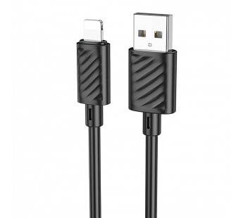 Кабель USB - Apple lightning Hoco X88 (повр.уп.) 100см 2,4A  (black) (223583)#1986537