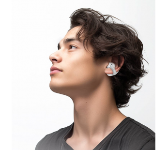 Беспроводные Bluetooth-наушники Hoco TWS EAR-CLIP EW57 (ivory white) (225064)#1962605