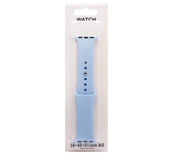 Ремешок - ApW Sport Band Apple Watch 38/40/41мм силикон на кнопке (S) (pastel blue) (227881)#1969183