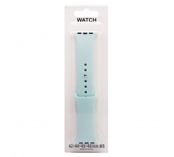 Ремешок - ApW Sport Band Apple Watch 42/44/45мм силикон на кнопке (S) (light mint) (227882)#1969171