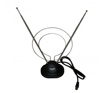 Антенна  комнатная мв+дмв RX-100, "Усы+кольцо" Rexant#2071435