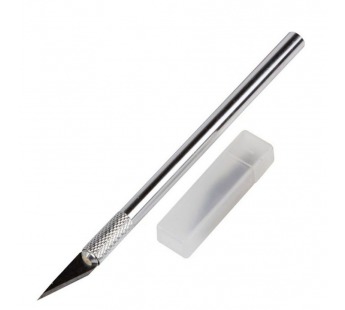 Нож с перовым лезвием (скальпель), 5 запасных лезвий Rexant#2095289