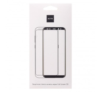 Защитное стекло Full Screen Activ Clean Line 3D для "Xiaomi Poco C65" (black) (225758)#1963184