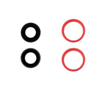 Стекло камеры для iPhone 14/14 Plus (комплект 2 шт.) Красный#2071652